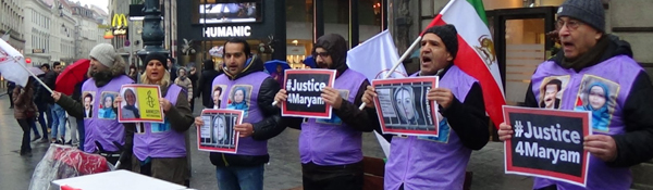 همبستگی با جنبش دادخواهی حامیان مقاومت در وین - حمایت از مریم اکبری منفرد